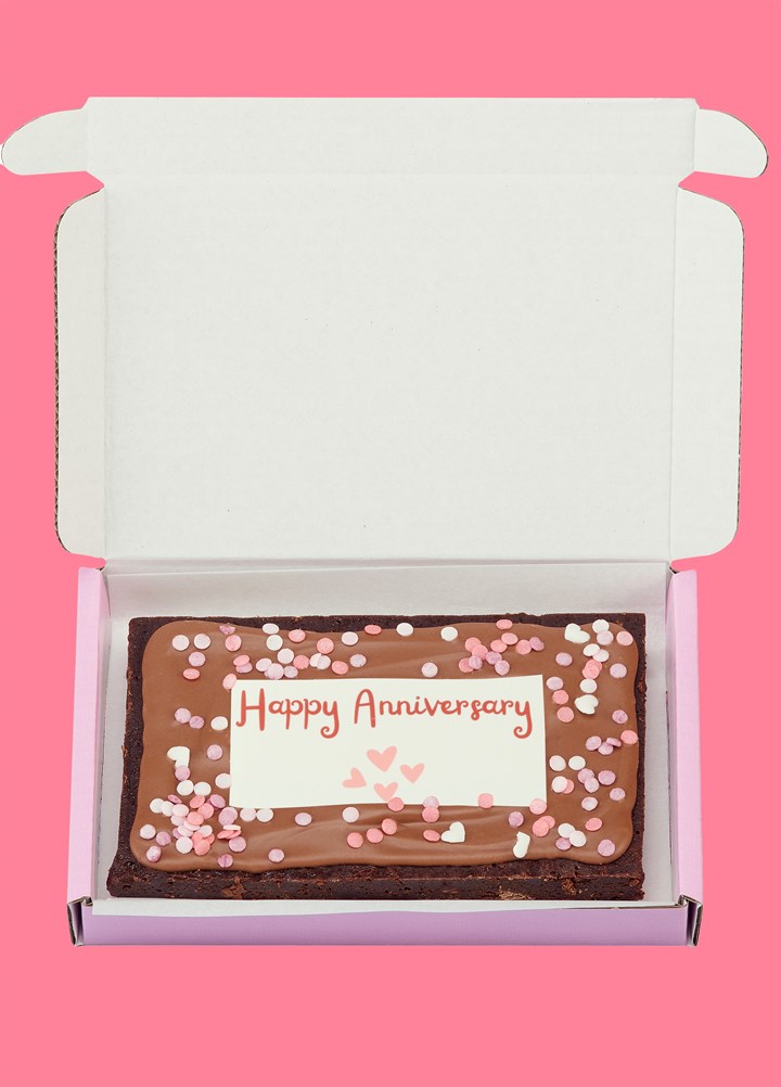 Happy Anniversary Brownie Slab
